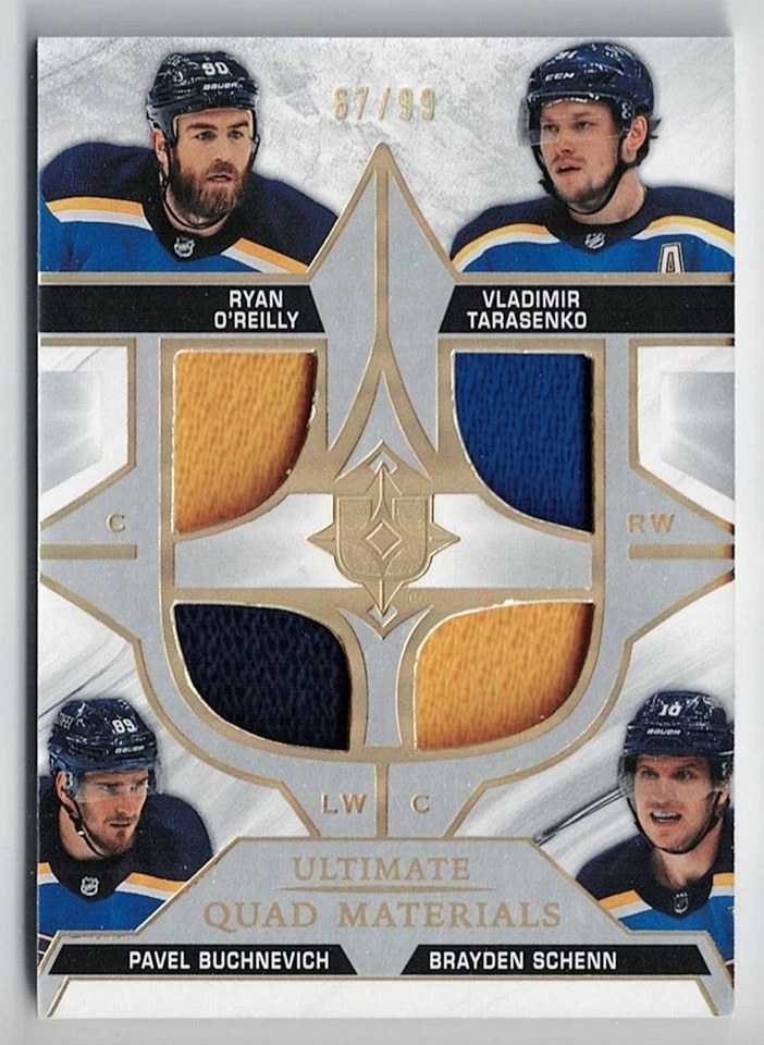 2021-22 Ultimate Collection Jersey Ryan O'reilly Tarasenko Buchnevich Schenn /99 - Image 1 of 1