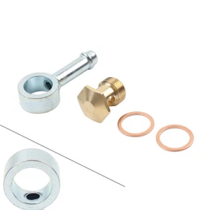 9/16-24 Thread to 5/16" Banjo Fuel Bowl Inlet fitting Swivel Barb Fit Holley - Picture 1 of 10