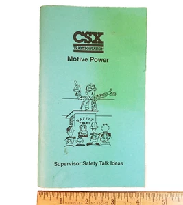 CSX Transportation MOTIVE POWER - Supervisor Safety Talk Ideas Green Hand Book - Picture 1 of 11