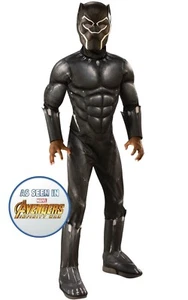 Rubies Official Black Panther Deluxe Avengers Endgame Boys Costume S Age 3-4 - Picture 1 of 2