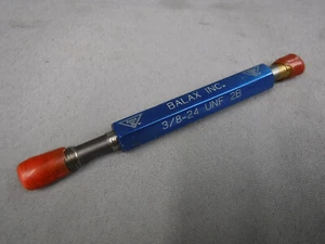 Balax Thread Plug Gage 3/8-24 UNEF-2B Plug GO .3479 NO Go .3528 - Picture 1 of 4