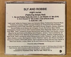 (NrMt) Tylko promocyjna płyta CD Single Sly & Robbie Simply Red Night Nurse 5 utworów 12" Mix
