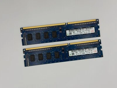 x2 Hynix 2 GB UBDIMM 1333 MHz PC3-10600 DDR3 SDRAM Memory (HMT125U7TFR8C-H9) - Image 1 of 3