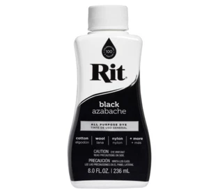 New 236ml Black Fabric Dye Rit Clothes All Purpose Liquid Cloth Tie Colours Cott - Picture 1 of 11