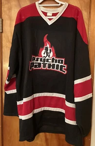Psychopathic Hockey Jersey Autographed 6 Dark Lotus Members Red Black White Rare - Picture 1 of 12