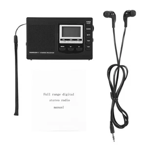 Vbestlife Mini Radios Fm/Mw/Sw Receiver W/ Digital Alarm Clock Fm Radio R BYS - Picture 1 of 12
