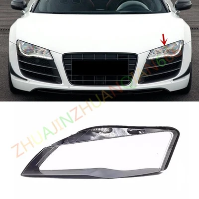 Lente de faro lateral izquierdo carcasa transparente + pegamento sellador para Audi R8 2008-2015 Foto 1 de 4