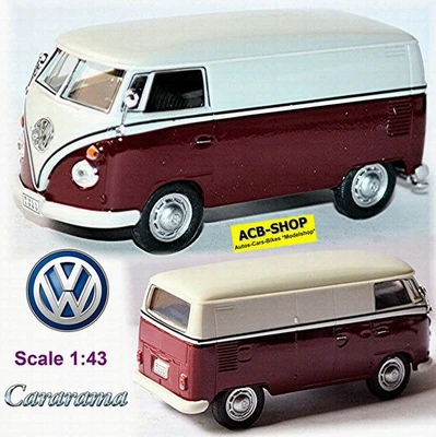 VW Volkswagen T1 Trasportatore Delivery Van 1951-67 Dunkerot + Bianco 1:43 - Immagine 1 di 4