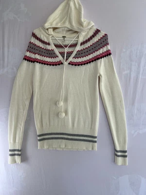 Suéter con Capucha Kirra Nórdico Escandinavo Algodón Mezcla Angora Talla M Foto 1 de 4