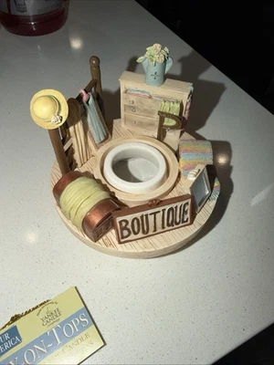 NOSSA AMÉRICA 3" x 3.5" tampa de vela topper loja boutique frasco Stay On Tops Yankee - Imagem 1 de 4