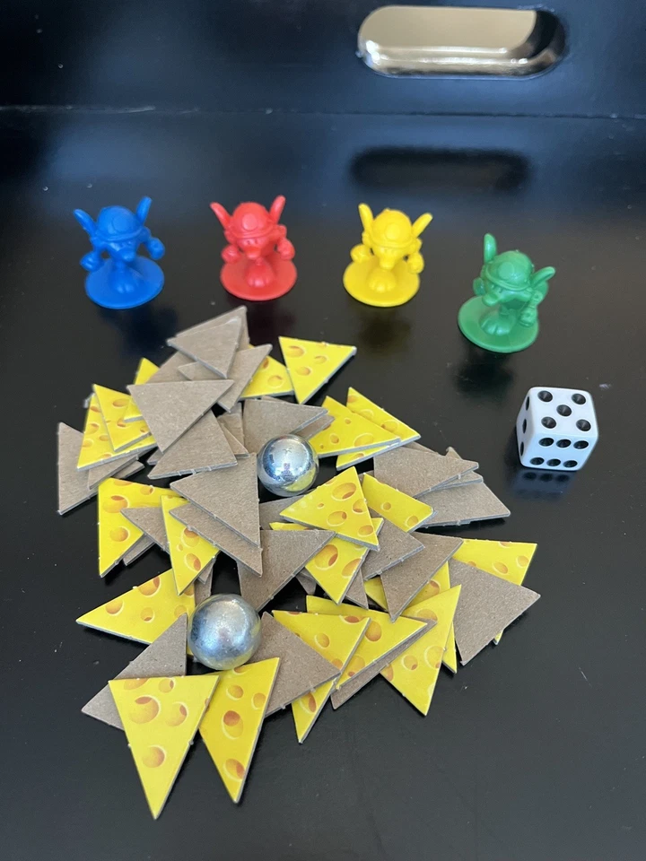 2005 Mouse Trap Replacement Parts Mice Cheese Dice Marbles  Hasbro Board Game - Image 1 of 1