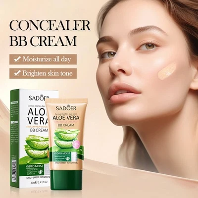 Aloe Vera BB Cream Tinted Moisturizer - Long Lasting Color Correcting Makeup - Image 1 of 4