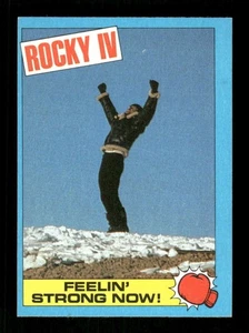 1985 Topps Rockey IV 30 Sylvester Stallone mountain arms in air BXCP46 - Picture 1 of 2