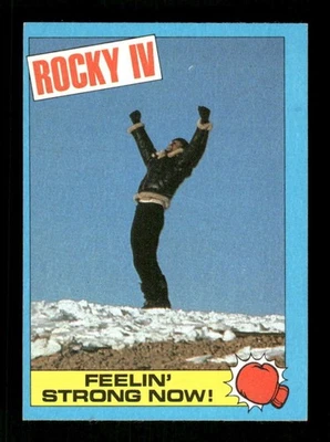 1985 Topps Rockey IV 30 Sylvester Stallone  mountain arms in air BXCP46 - Image 1 of 2