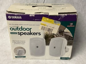 New NRFB White Yamaha All-Weather Outdoor Speakers NS-AW190WH NS-AW190 - Picture 1 of 3