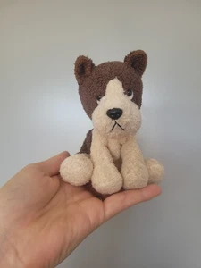 Russ Berrie Luv Pets Yapper Cucciolo Cane Peluche Morbido 5" Camoscio Beanie Giocattolo - Foto 1 di 6