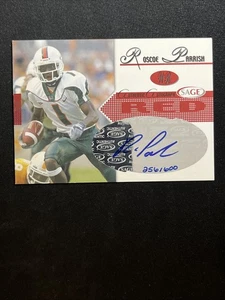 2005 Sage Collectibles RC Auto Red Parallel Roscoe Parrish /600 - Picture 1 of 2