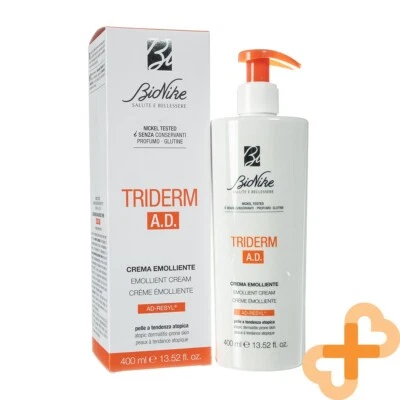 BIONIKE Triderm A.D.Emolliente Corpo E Viso Crema Per Dry Atopica Pelle 400 ML - Immagine 1 di 4