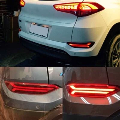 2X LED Rear Bumper Lamp Reflector DRL Fog Brake Park Light For Hyundai Tucson - Image 1 of 4