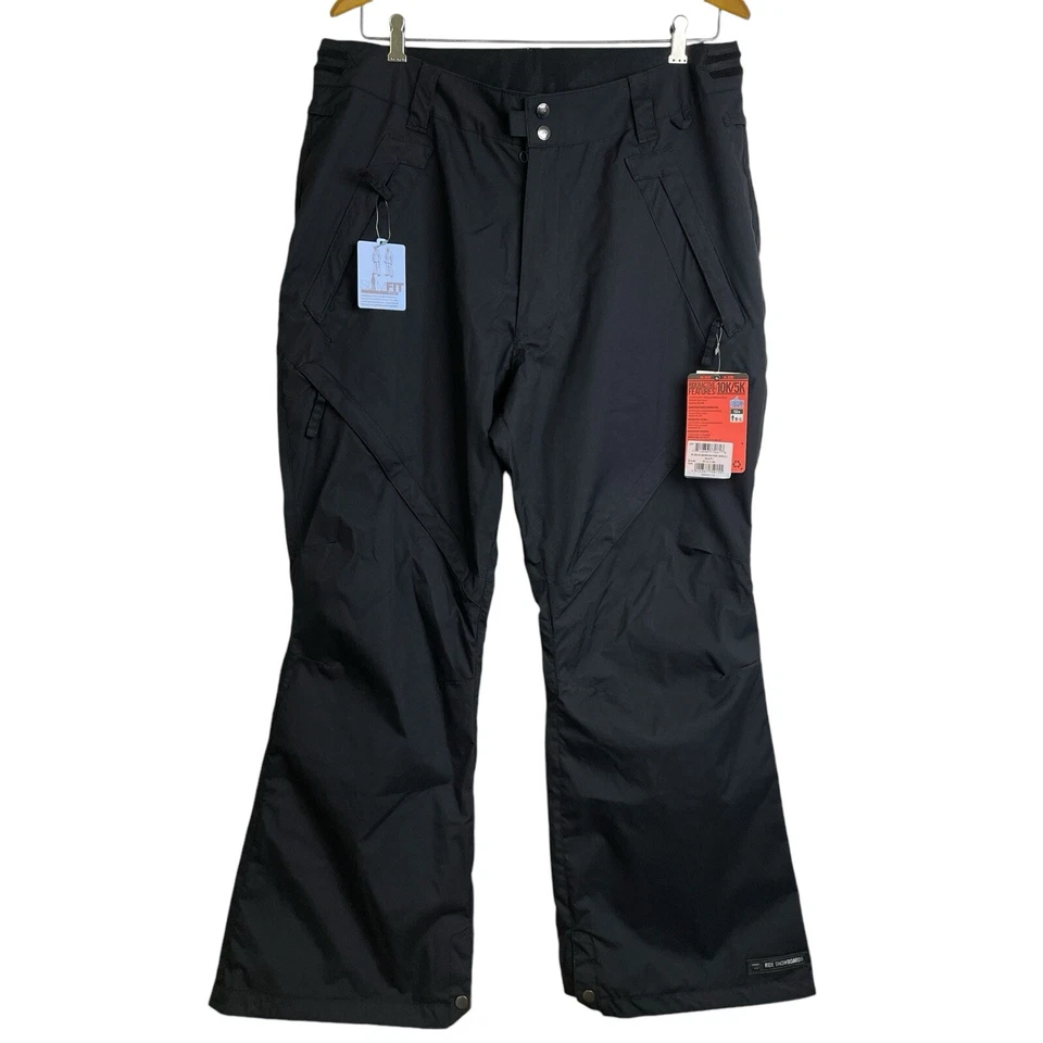 Pantalones de nieve Ride Snowboards para hombre Madrona negros grandes impermeables concha al aire libre Foto 1 de 4