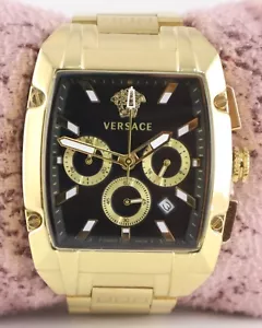 Luxury Versace Quartz Men's Chronograph Black Dial 'Date' All Working Wristwatch - Picture 1 of 8