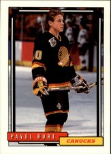 1992-93 Topps Canucks Hockey Card #353 Pavel Bure