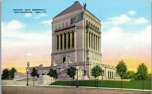 Indiana World War Memorial, Indianapolis Indiana Linen Unposted PC331 - Picture 1 of 2