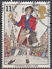Grobritannien England gestempelt Postbote Brieftrger Kurier Glocke Post / 1976
