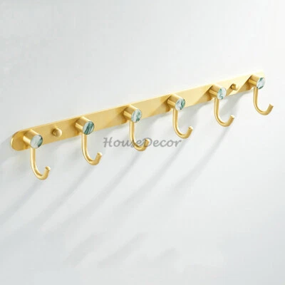 New Bathroom Wall Mounted Shell Towel Hooks Fitting Room Cloakroom Row Coat Hook - Image 1 of 4