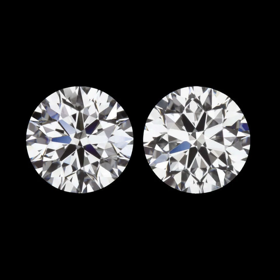 1 CARAT D-F VS LAB CREATED DIAMOND STUD EARRINGS MATCHING PAIR IDEAL ROUND CUT - Image 1 of 1