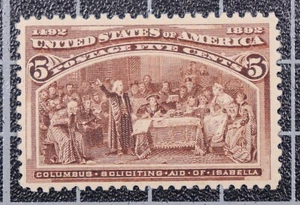 Scott 234 - 5 Cents Colombian - MNH - Nice Stamp PF Cert SCV - $150.00 - Picture 1 of 3