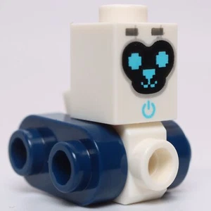 Lego Collectible Minifig Robot Dog Black Face Power Indicator Medium Azure Eyes - Picture 1 of 1