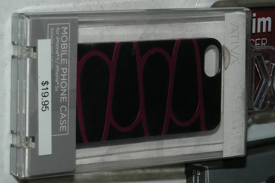 Funda protectora para teléfono móvil marca Ativa para iPhone 5/5S color negro y baya Foto 1 de 2