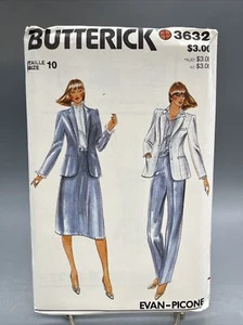 Butterick Sewing Pattern 3632 Size 10 - Picture 1 of 4