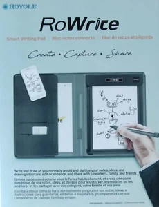 Royole RoWrite Smart Writing Pad RY0201-CF5NA Digital Drawing Tablet Bluetooth - Picture 1 of 2