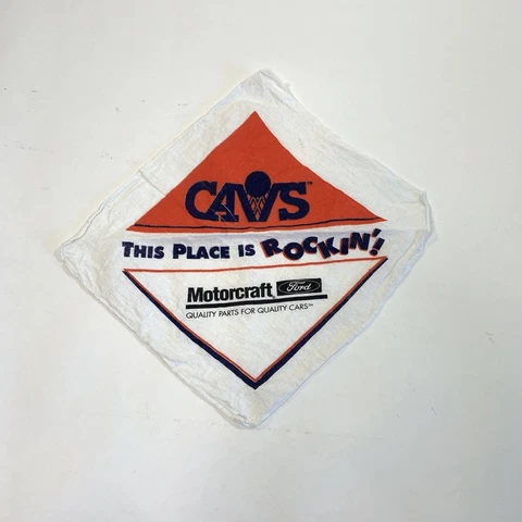 Vintage Cleveland Cavaliers Cavs NBA & Ford 90s Small Towel Bandana Basketball Cover