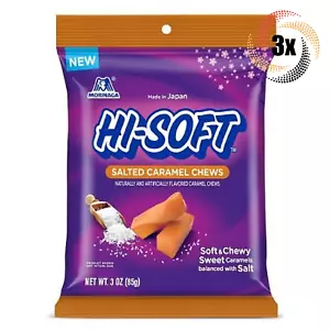 3x Bags Morinaga Hi-Soft Salted Caramel Flavored Soft & Chewy Sweet Chews | 3oz - Picture 1 of 1