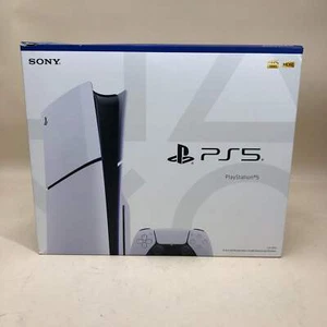 New Sony PlayStation 5 Slim Disc Edition PS5 1TB White Console Gaming System - Picture 1 of 7