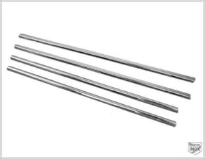 Chrome Windows Frame Trim 4 pcs S.STEEL For VW GOLF 6 VI HB 2008 to 2012 - Picture 1 of 6