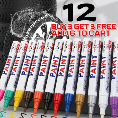Motorcycle Car Bike Tire Tyre Tread Paint Marker Pens Metal Glass Waterproof AU - image 1 of 4