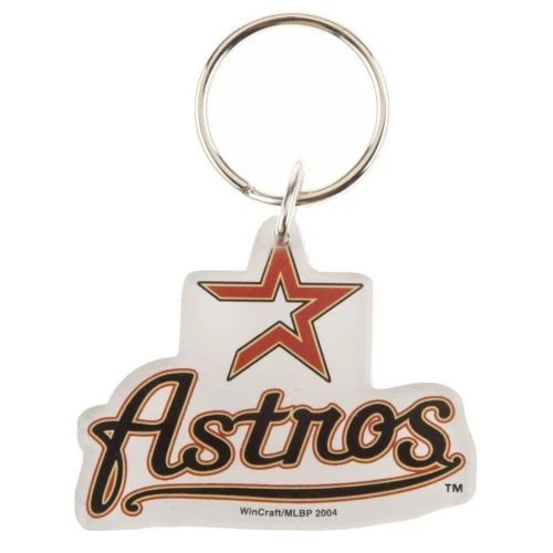 Houston Astros MLB WinCraft Premium Acrylic Car House Key Ring Chain - Image 1 of 1