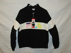 FILA SPORT WOMEN'S BLACK 1/2 ZIP UP LONG SLEEVE SWEATSHIRT JACKET SIZE M NWT - Picture 1 of 5