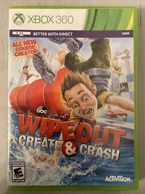 WIPE OUT : CREATE & CRASH  (Microsoft Xbox 360, 2013)-(PRE-OWNED) - Image 1 of 4