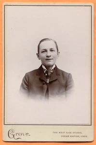 Cedar Rapids, IA, Portrait of a Boy, by Grove, circa 1890s - Picture 1 of 2