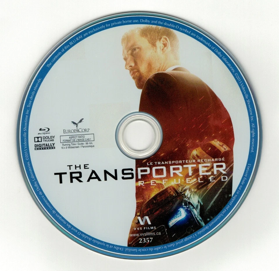 The Transporter Refueled (Blu-ray disc) 2015 Ed Skrein, Ray Stevenson - Image 1 of 1