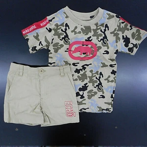 Ecko sin limitación para niños pequeños/niños $34 Camiseta y Pantalones Cortos Camuflados Mangas Cortas Tallas 2T - 6 - Imagen 1 de 4