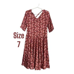 Dotdot smile Fall leaves Twirl Ballerina Dress size 7 NEW - Picture 1 of 2