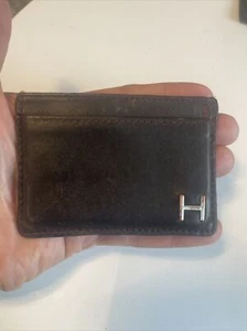 Hackett Marrón Oscuro Cuero Genuino Portatarjetas Identificación Billetera Tarjetero. - Imagen 1 de 11