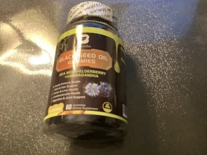 Black Seed Oil Gummies w/ Sea Moss Boost Digestion Health EXP 2026 - Picture 1 of 1