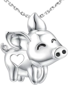 S925 Sterling Silver Animals Pendant Necklace Cute Animal Lover Jewelry Birthday - Picture 1 of 7